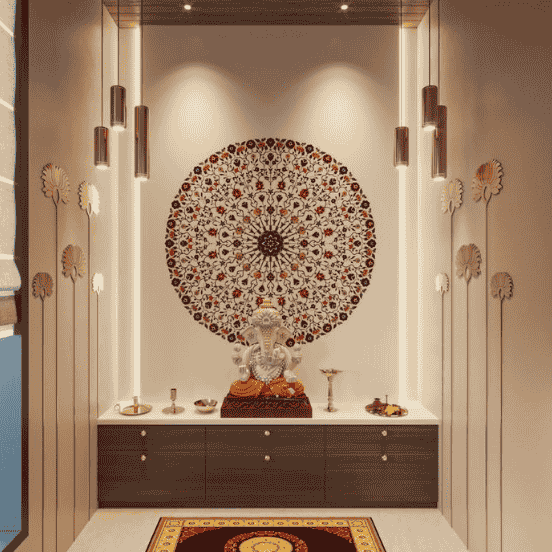 Pooja Room Interior Designers in Hyderabad -Pooja Room