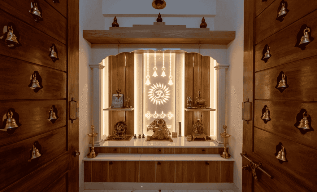 Pooja Room Interior Designers in Hyderabad - Pooja Room