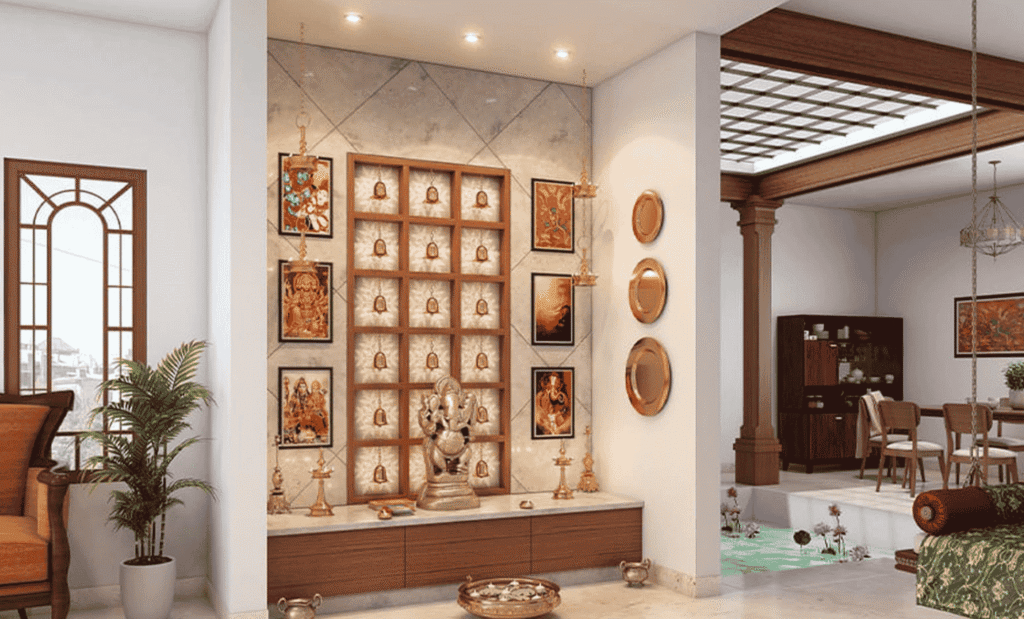 Pooja Room Interior Designers in Hyderabad - Pooja Room