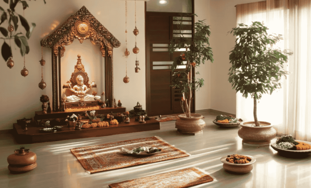 Pooja Room Interior Designers in Hyderabad - Pooja Room