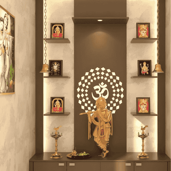Pooja Room Interior Designers in Hyderabad -Pooja Room (2)