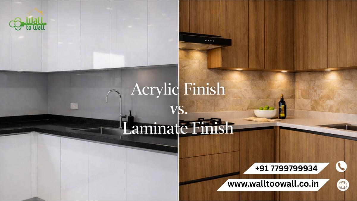 Acrylic Finish vs Laminate Finish